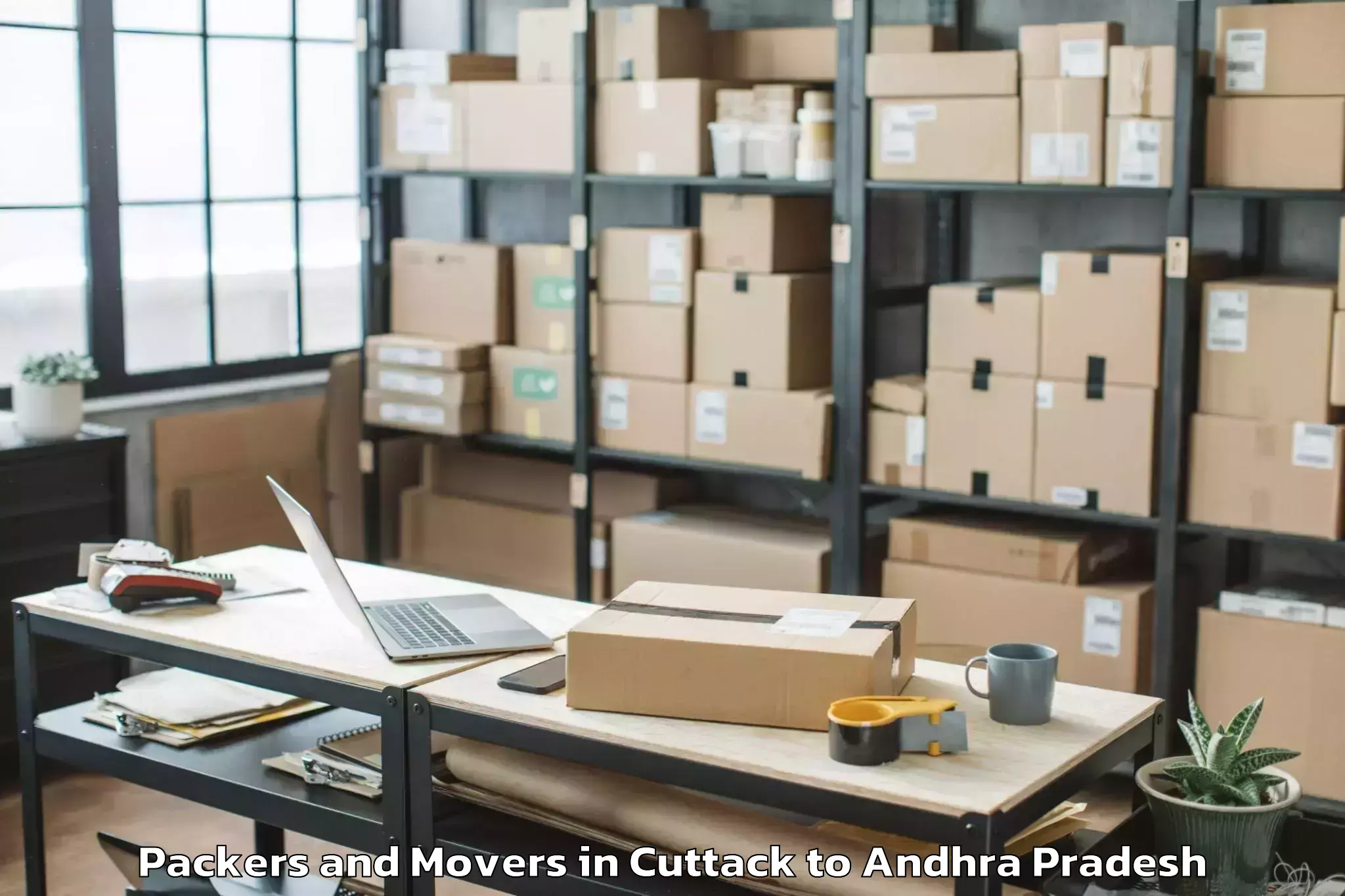 Affordable Cuttack to Pedapadu Packers And Movers